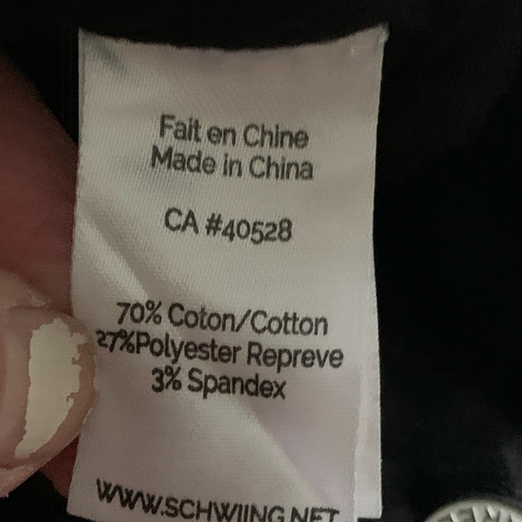 Schwiing Apparel woman’s 3/4 ankle distress jeans 31 NWT Eco friendly - Picture 8 of 12